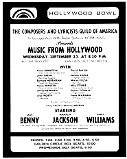 "Music from Hollywood" Program, 1963